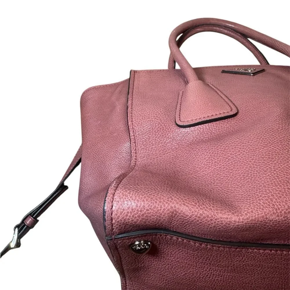 PRADA Rose Glacé Calf Small Twin Pocket 2way Satchel Tote